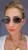 ok93 Damskie okulary przeciwsłoneczne muchy ozdobne UV400